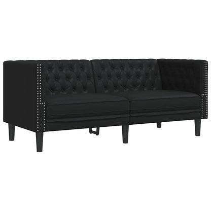 Divano Nero 174 x 74,5 x 70,5 cm PVC