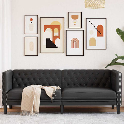Divano Nero 194 x 74,5 x 70,5 cm PVC