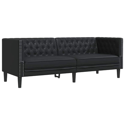 Divano Nero 194 x 74,5 x 70,5 cm PVC