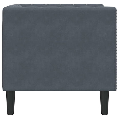 Divano Grigio scuro 74,5 x 71 x 70,5 cm Velluto