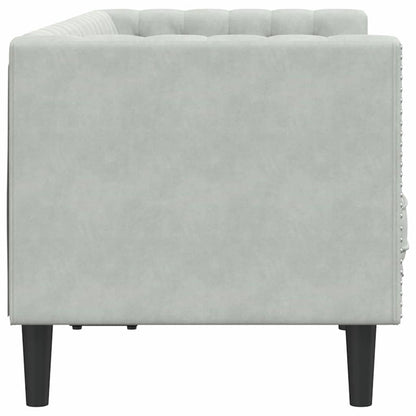 Divano Grigio chiaro 174 x 74,5 x 70,5 cm Velluto