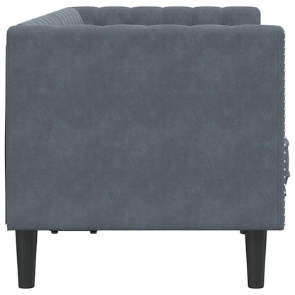 Divano Grigio scuro 174 x 74,5 x 70,5 cm Velluto