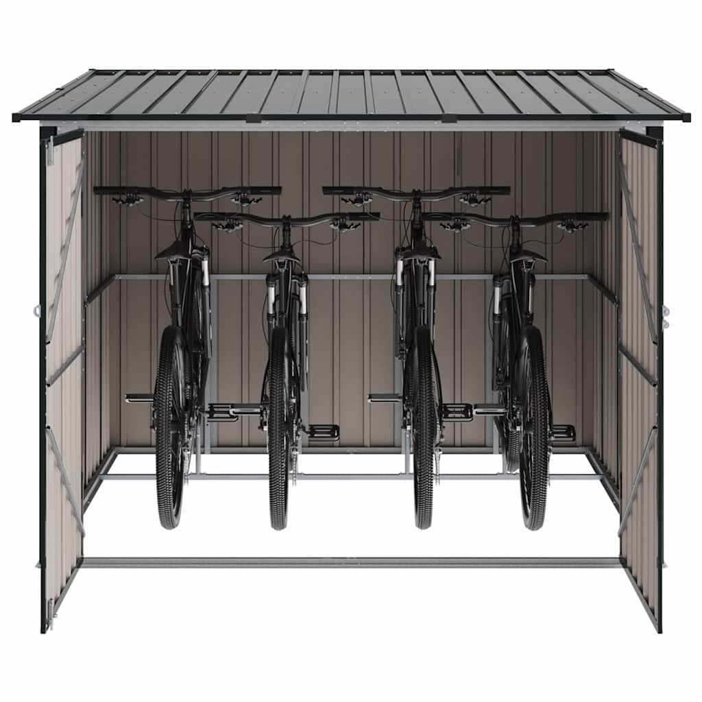 Capanno per Biciclette 3 pcs Antracite 215 x 206 x 157 cm