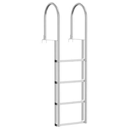 Scala da Dock a 4 Gradini Argento 45 Ã—11,5 Ã—162 cm Alluminio