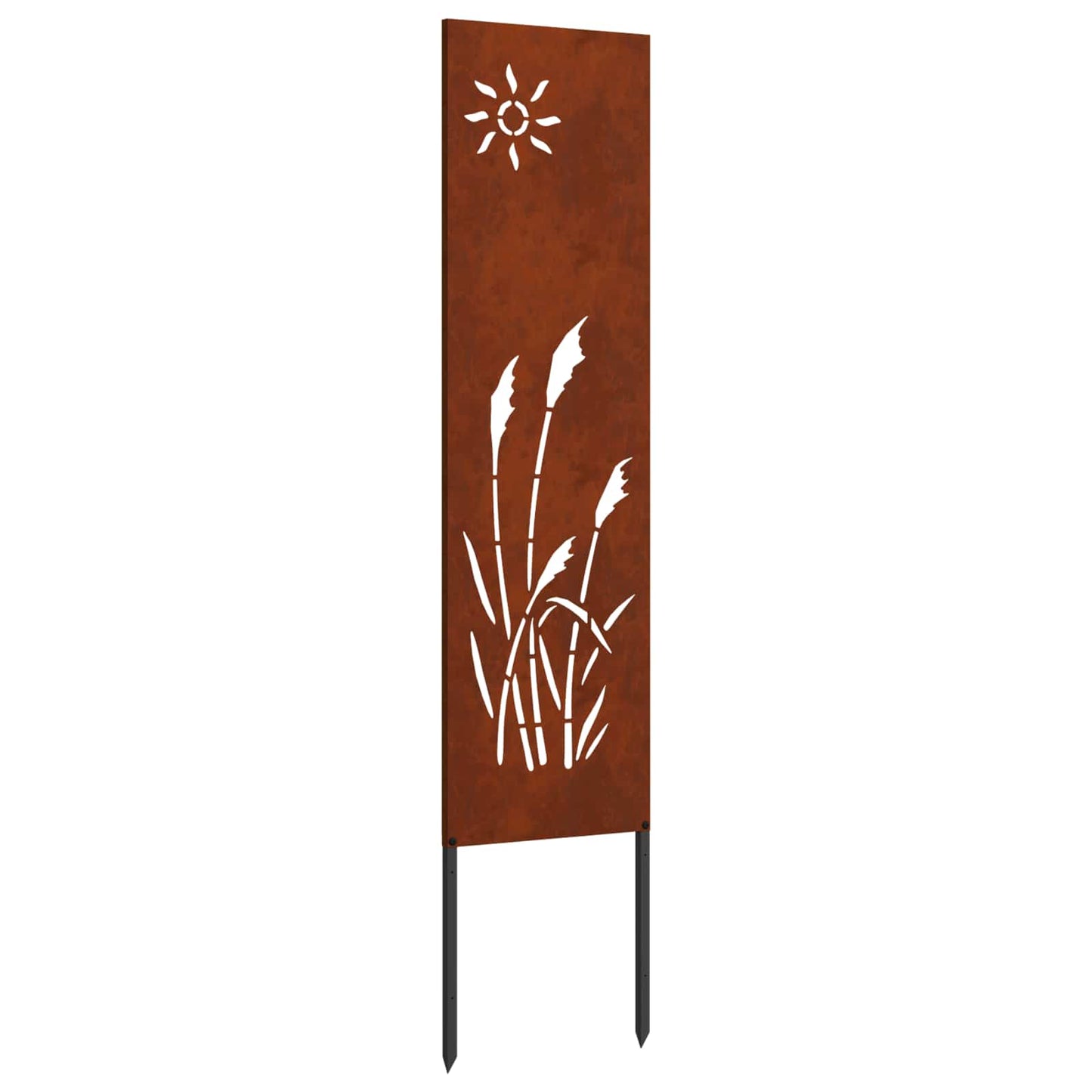 Schermo per privacy in giardino Traforo Ruggine 32 x 140 cm