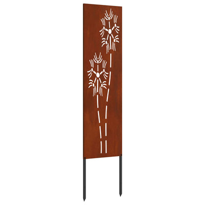 Schermo per privacy in giardino Traforo Ruggine 32 x 140 cm