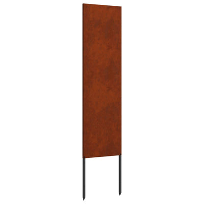 Schermo per privacy in giardino Traforo Ruggine 32 x 140 cm