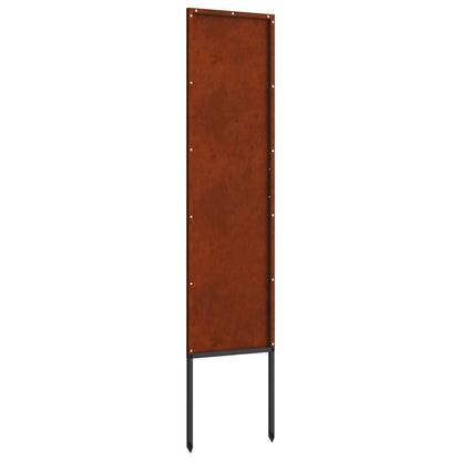 Schermo per privacy in giardino Traforo Ruggine 32 x 140 cm