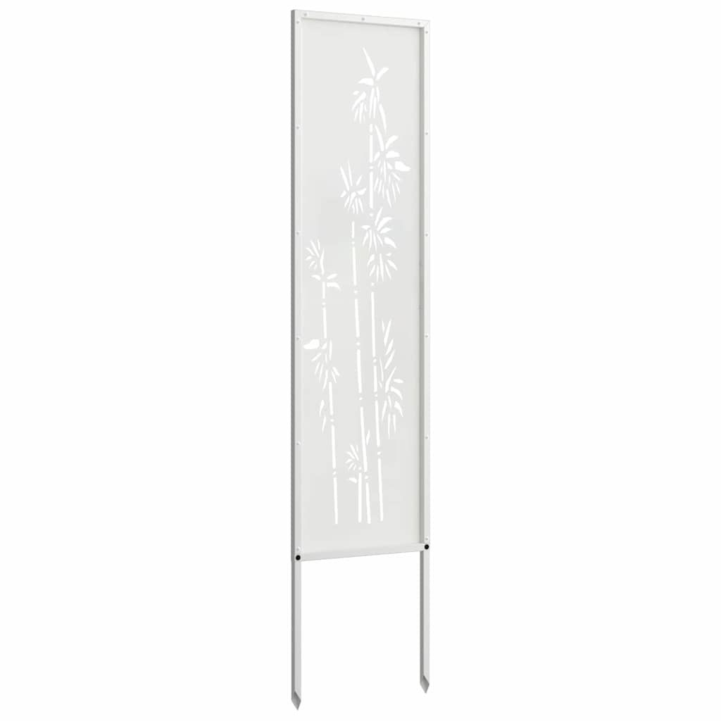 Schermo per privacy in giardino Floreale Bianco 32 x 140 cm