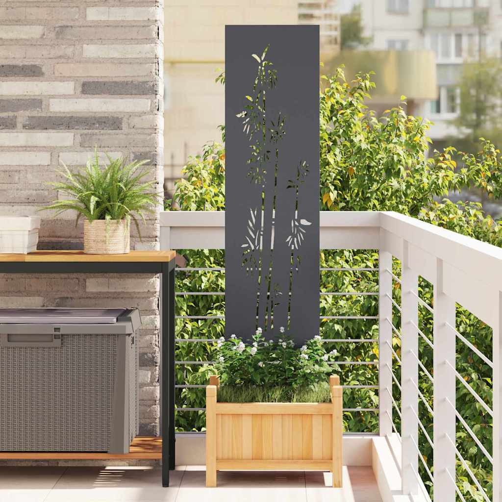 Schermo per privacy in giardino Floreale Antracite 32 x 140 cm