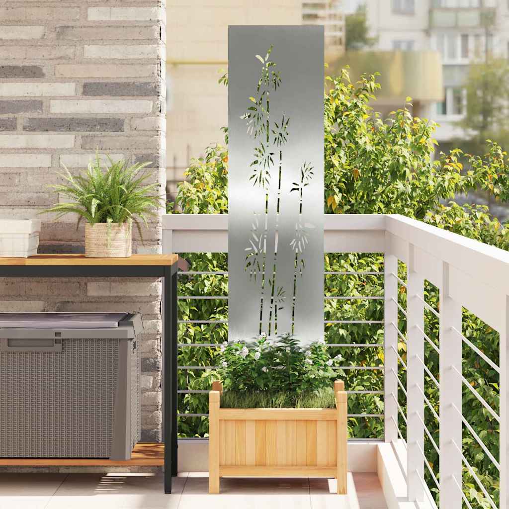 Schermo per privacy in giardino Floreale Argento 32 x 140 cm