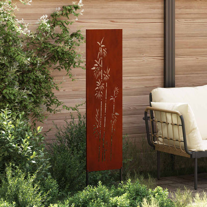 Schermo per privacy in giardino Floreale Ruggine 32 x 140 cm