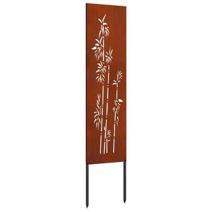 Schermo per privacy in giardino Floreale Ruggine 32 x 140 cm