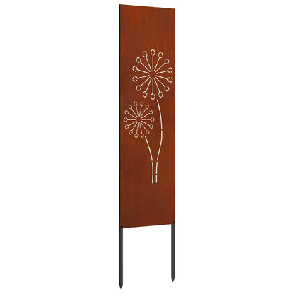 Schermo per privacy in giardino Traforo Ruggine 32 x 140 cm