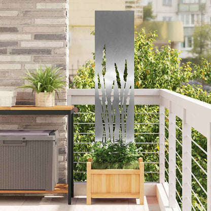 Schermo per privacy in giardino Traforo Argento 32 x 140 cm