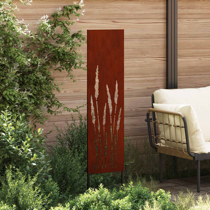 Schermo per privacy in giardino Traforo Ruggine 32 x 140 cm
