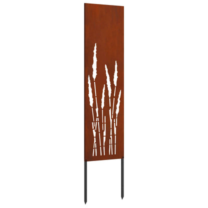 Schermo per privacy in giardino Traforo Ruggine 32 x 140 cm