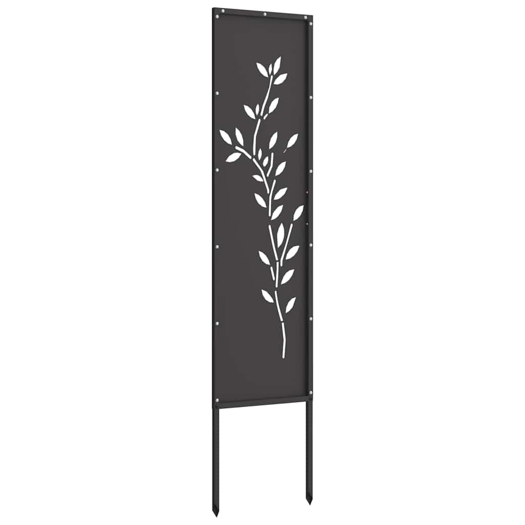 Schermo per privacy in giardino Floreale Nero 32 x 140 cm