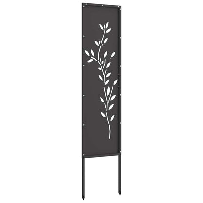Schermo per privacy in giardino Floreale Nero 32 x 140 cm