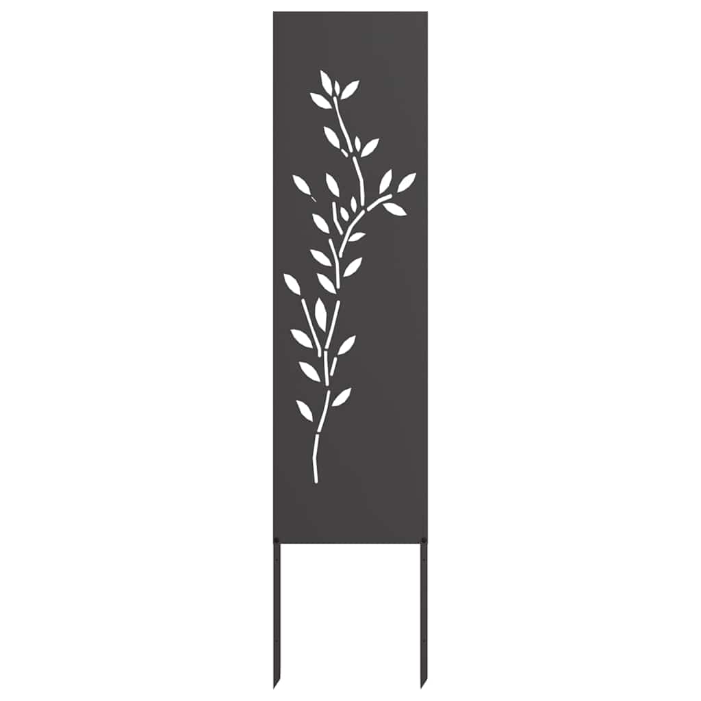Schermo per privacy in giardino Floreale Nero 32 x 140 cm