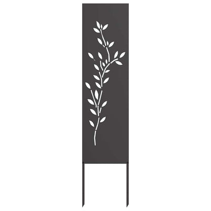 Schermo per privacy in giardino Floreale Nero 32 x 140 cm