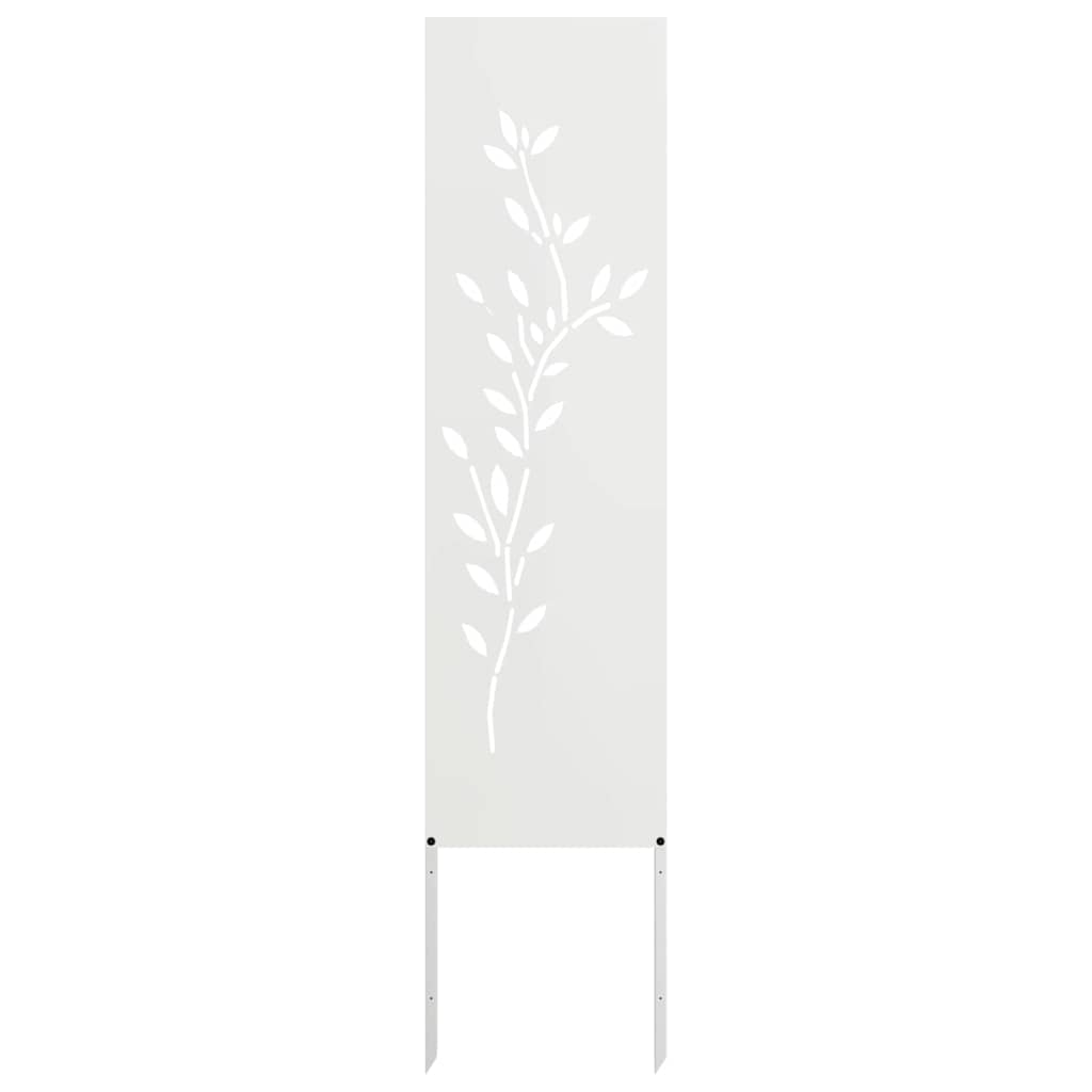 Schermo per privacy in giardino Floreale Bianco 32 x 140 cm