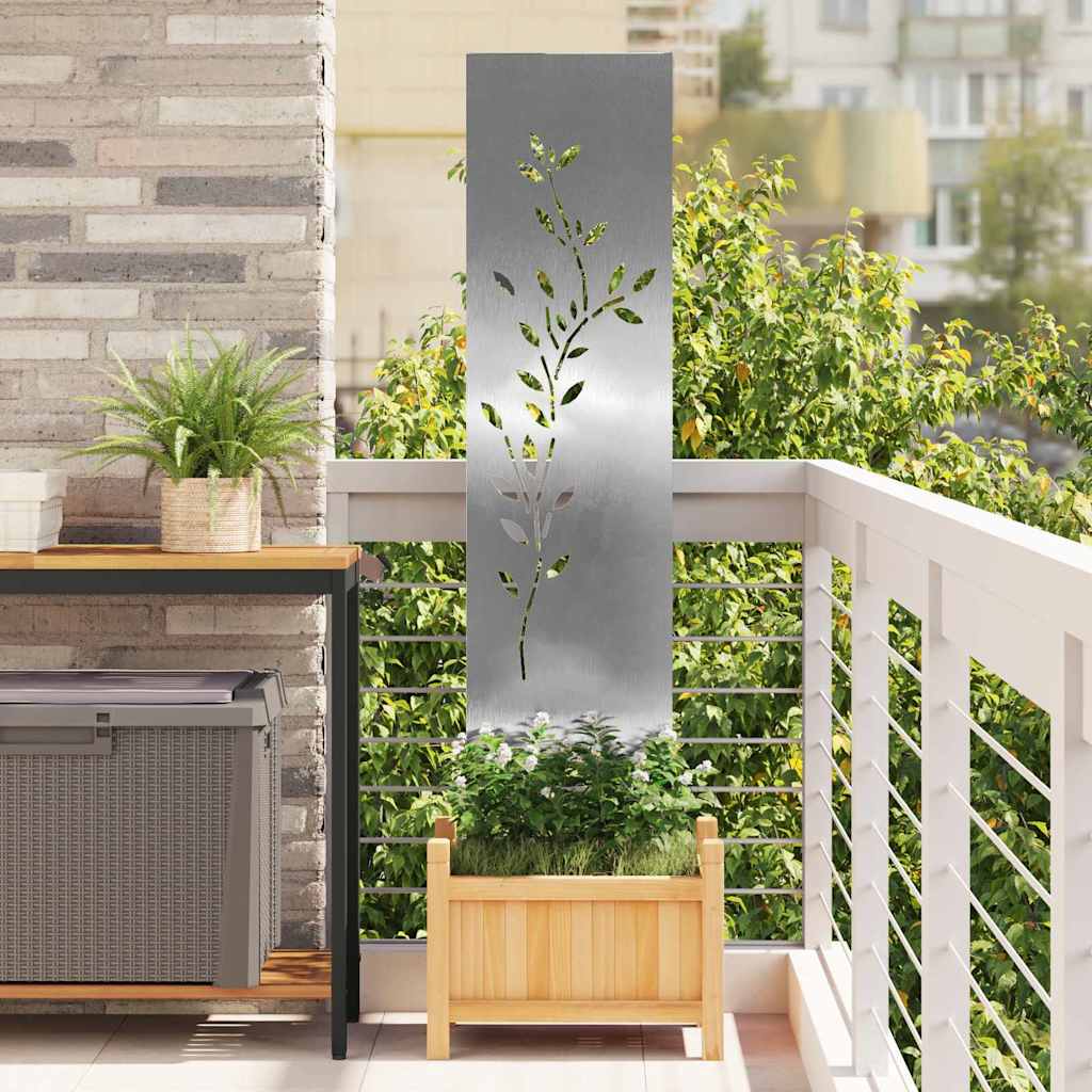 Schermo per privacy in giardino Floreale Argento 32 x 140 cm