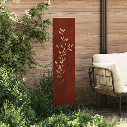 Schermo per privacy in giardino Floreale Ruggine 32 x 140 cm