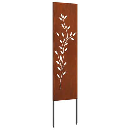 Schermo per privacy in giardino Floreale Ruggine 32 x 140 cm