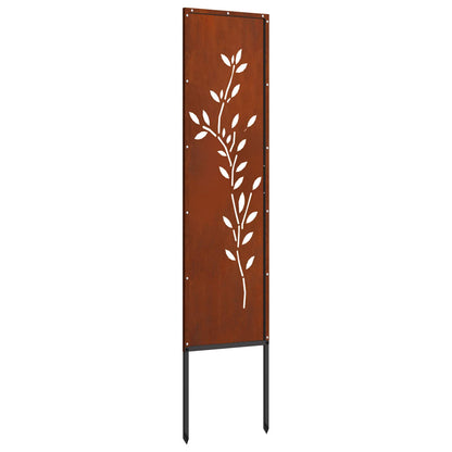 Schermo per privacy in giardino Floreale Ruggine 32 x 140 cm