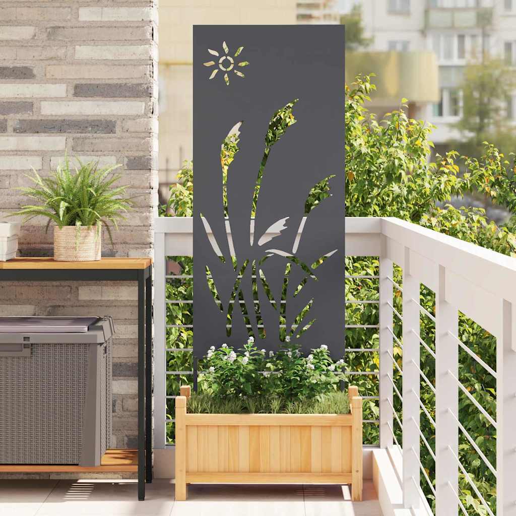 Schermo per privacy in giardino Traforo Antracite 50 x 140 cm