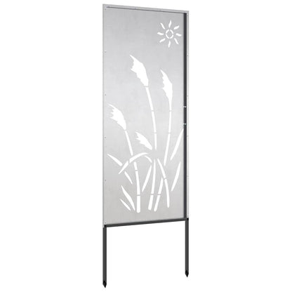 Schermo per privacy in giardino Traforo Argento 50 x 140 cm