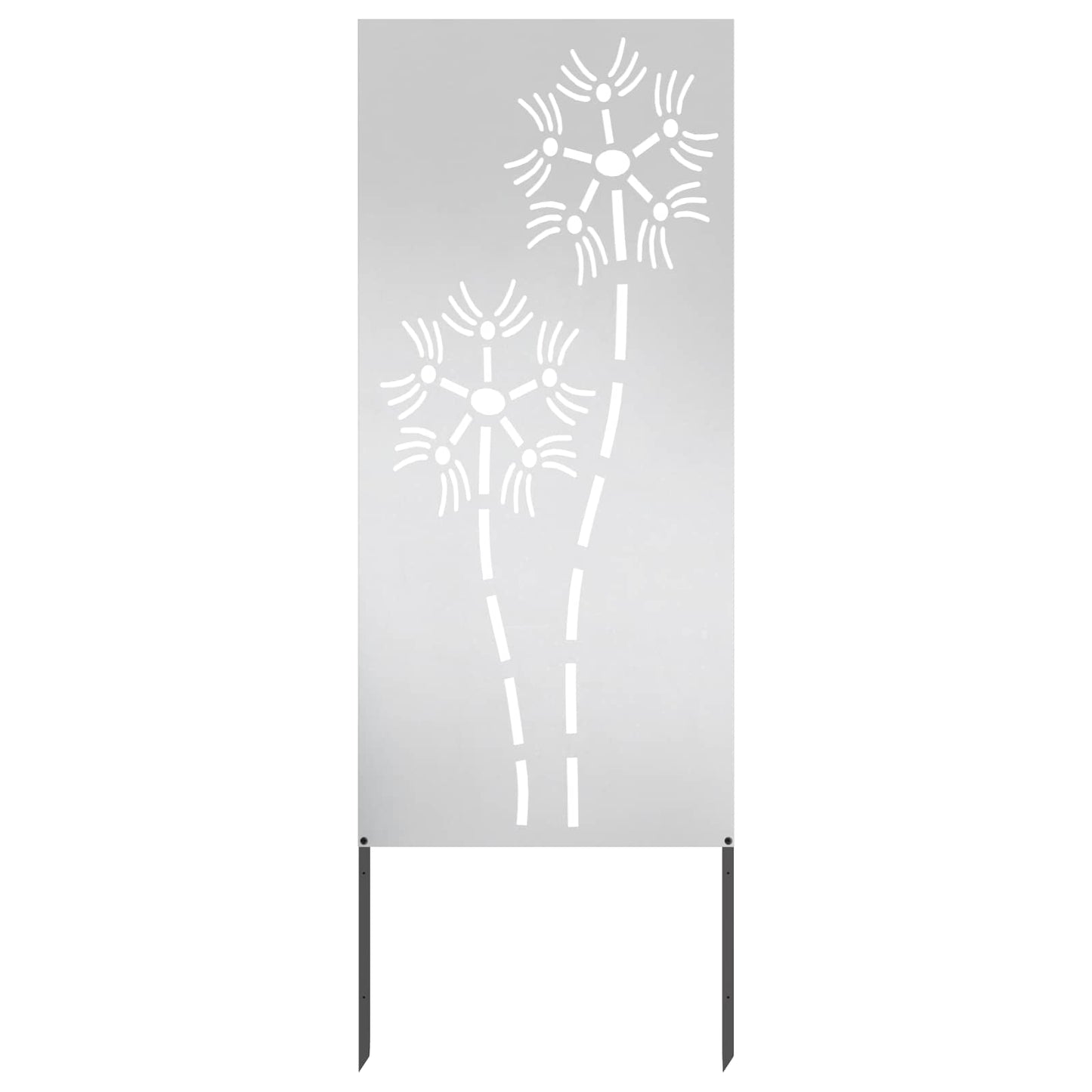 Schermo per privacy in giardino Traforo Argento 50 x 140 cm