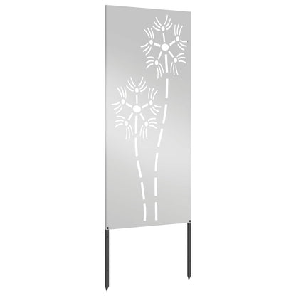 Schermo per privacy in giardino Traforo Argento 50 x 140 cm