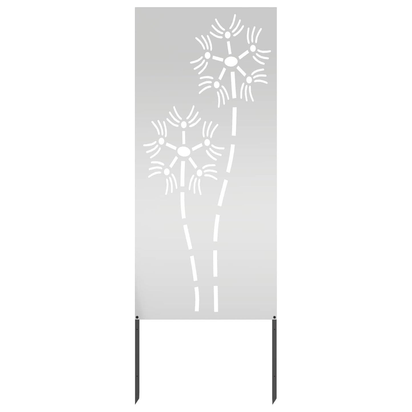 Schermo per privacy in giardino Traforo Argento 50 x 140 cm