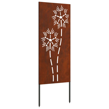 Schermo per privacy in giardino Traforo Ruggine 50 x 140 cm