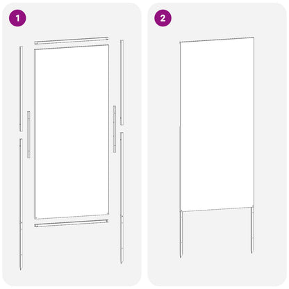 Schermo per privacy in giardino Traforo Antracite 50 x 140 cm