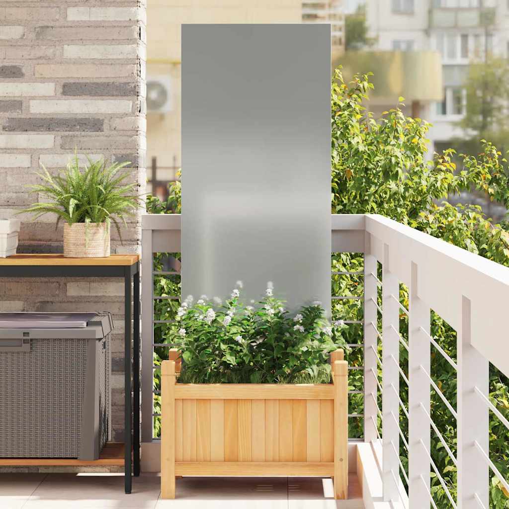 Schermo per privacy in giardino Traforo Argento 50 x 140 cm