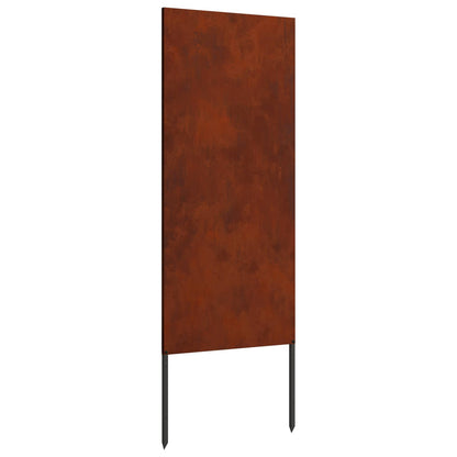 Schermo per privacy in giardino Traforo Ruggine 50 x 140 cm