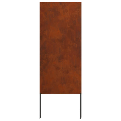Schermo per privacy in giardino Traforo Ruggine 50 x 140 cm