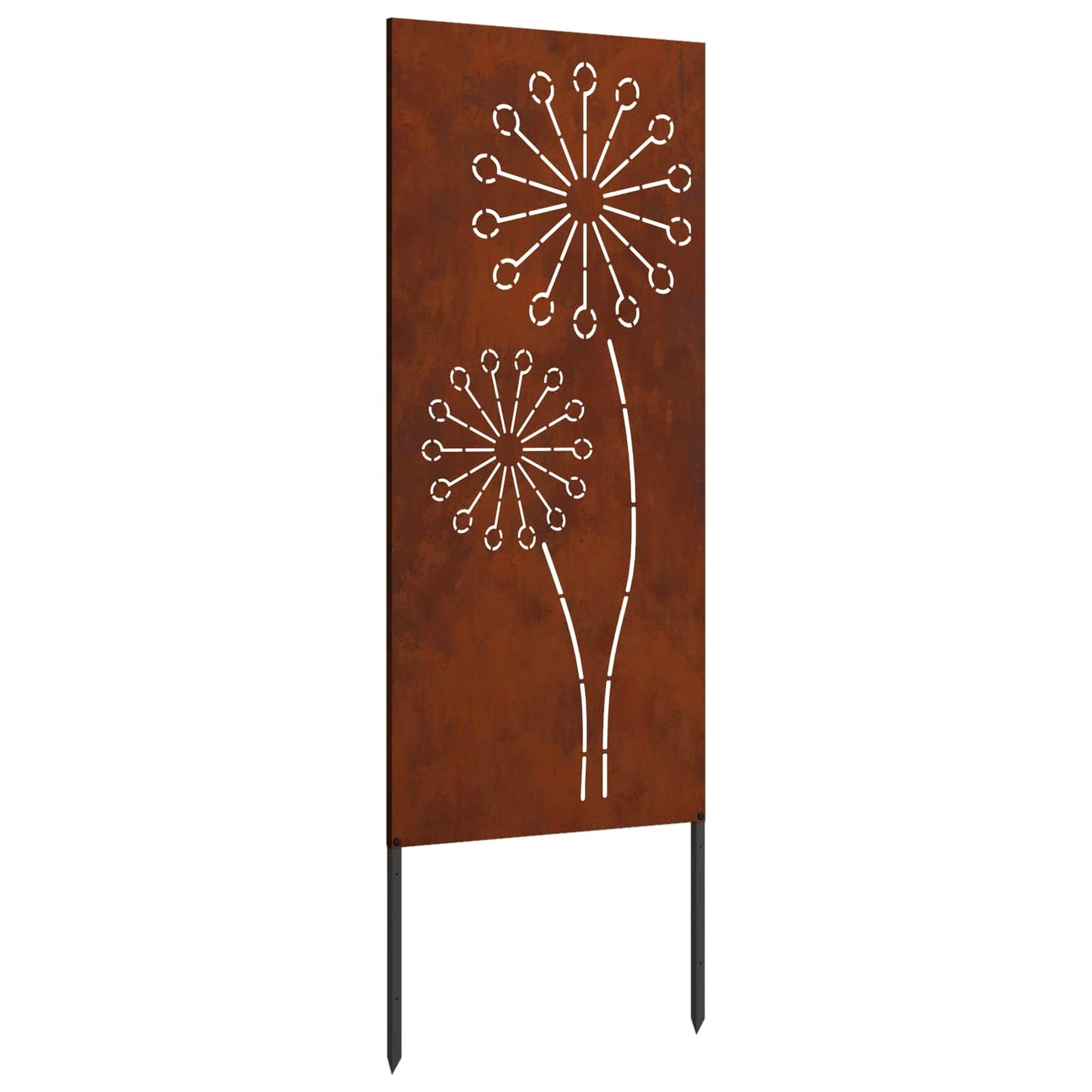 Schermo per privacy in giardino Traforo Ruggine 50 x 140 cm