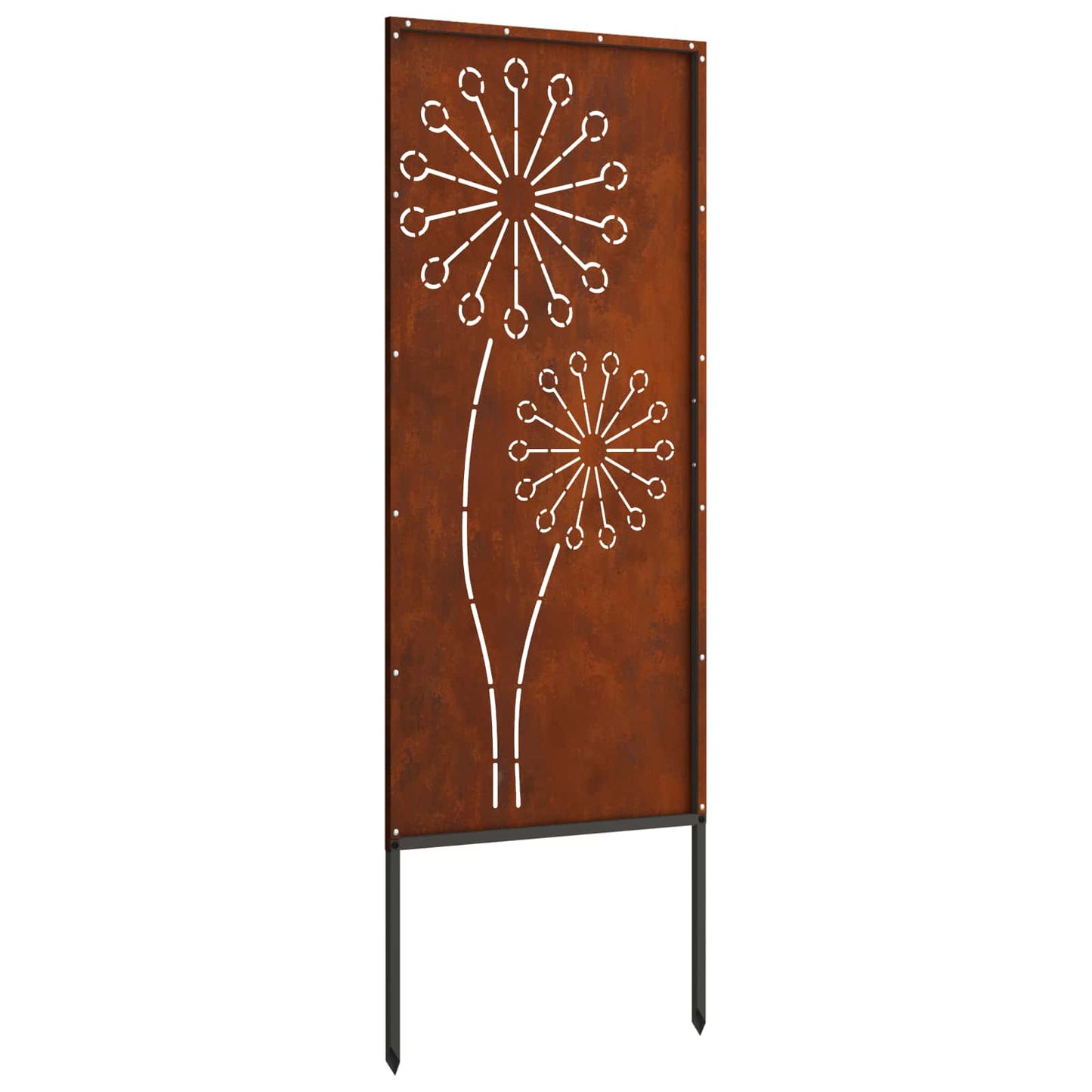 Schermo per privacy in giardino Traforo Ruggine 50 x 140 cm
