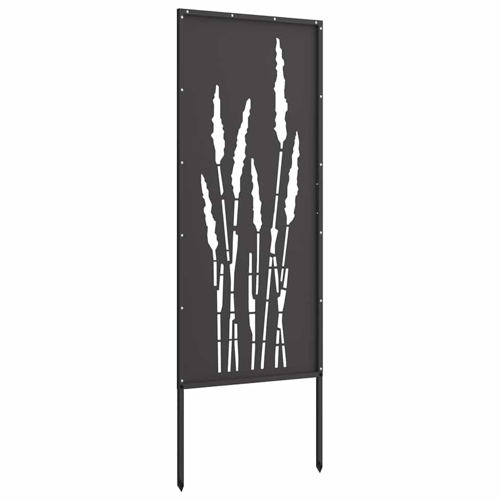 Schermo per privacy in giardino Floreale Nero 50 x 140 cm