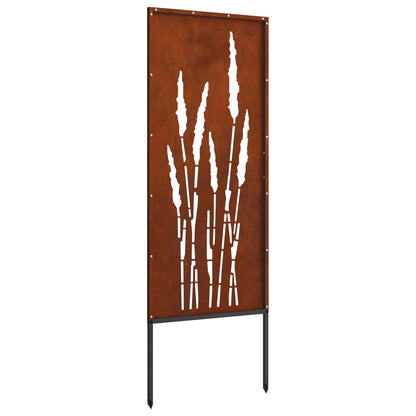 Schermo per privacy in giardino Floreale Ruggine 50 x 140 cm