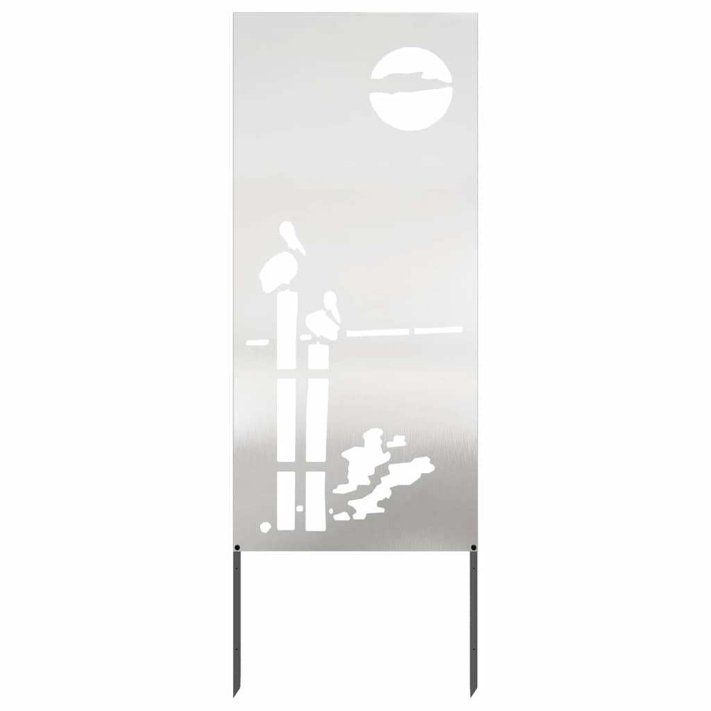 Schermo per privacy in giardino Traforo Argento 50 x 140 cm