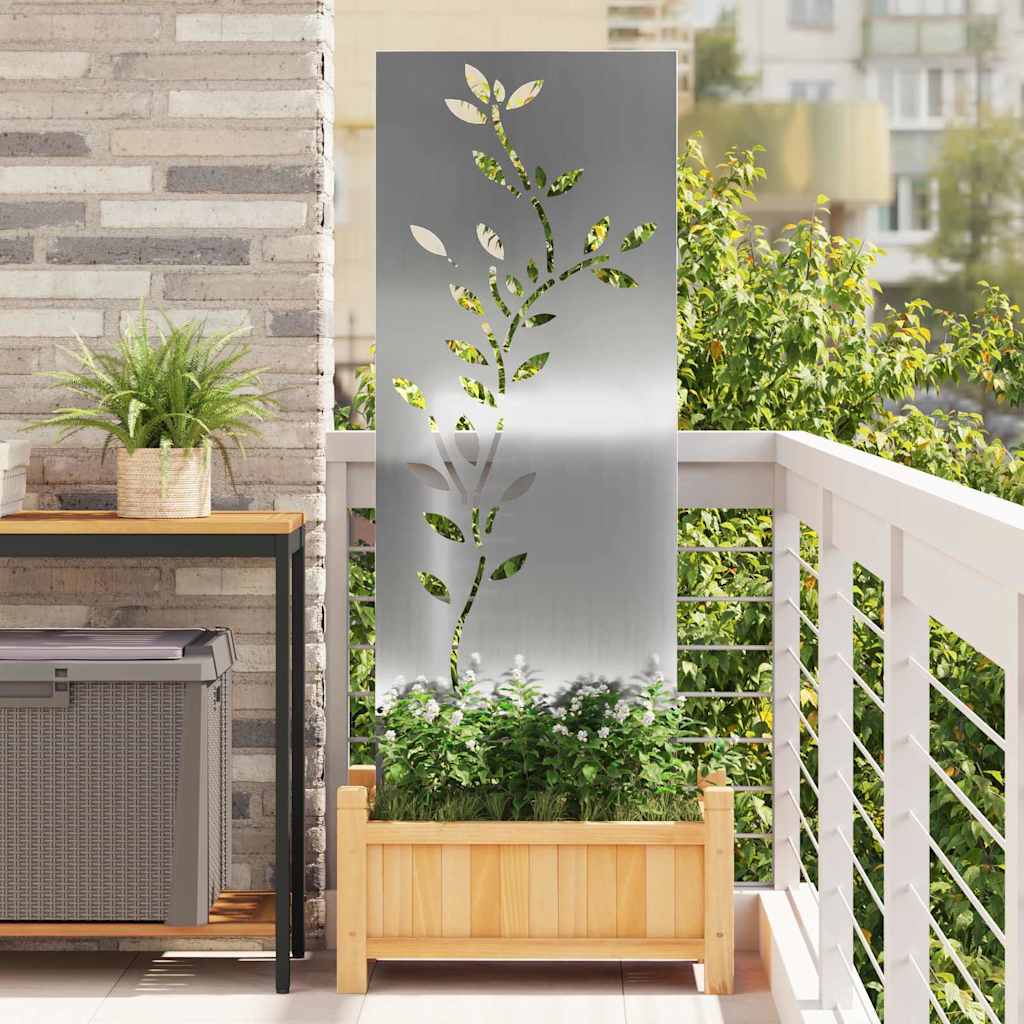 Schermo per privacy in giardino Floreale Argento 50 x 140 cm