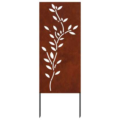 Schermo per privacy in giardino Floreale Ruggine 50 x 140 cm