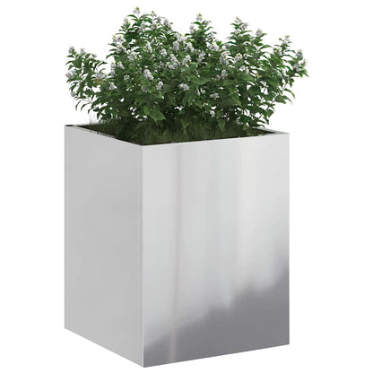 Vaso da giardino Acciaio zincato 32 x 32 x 40 cm