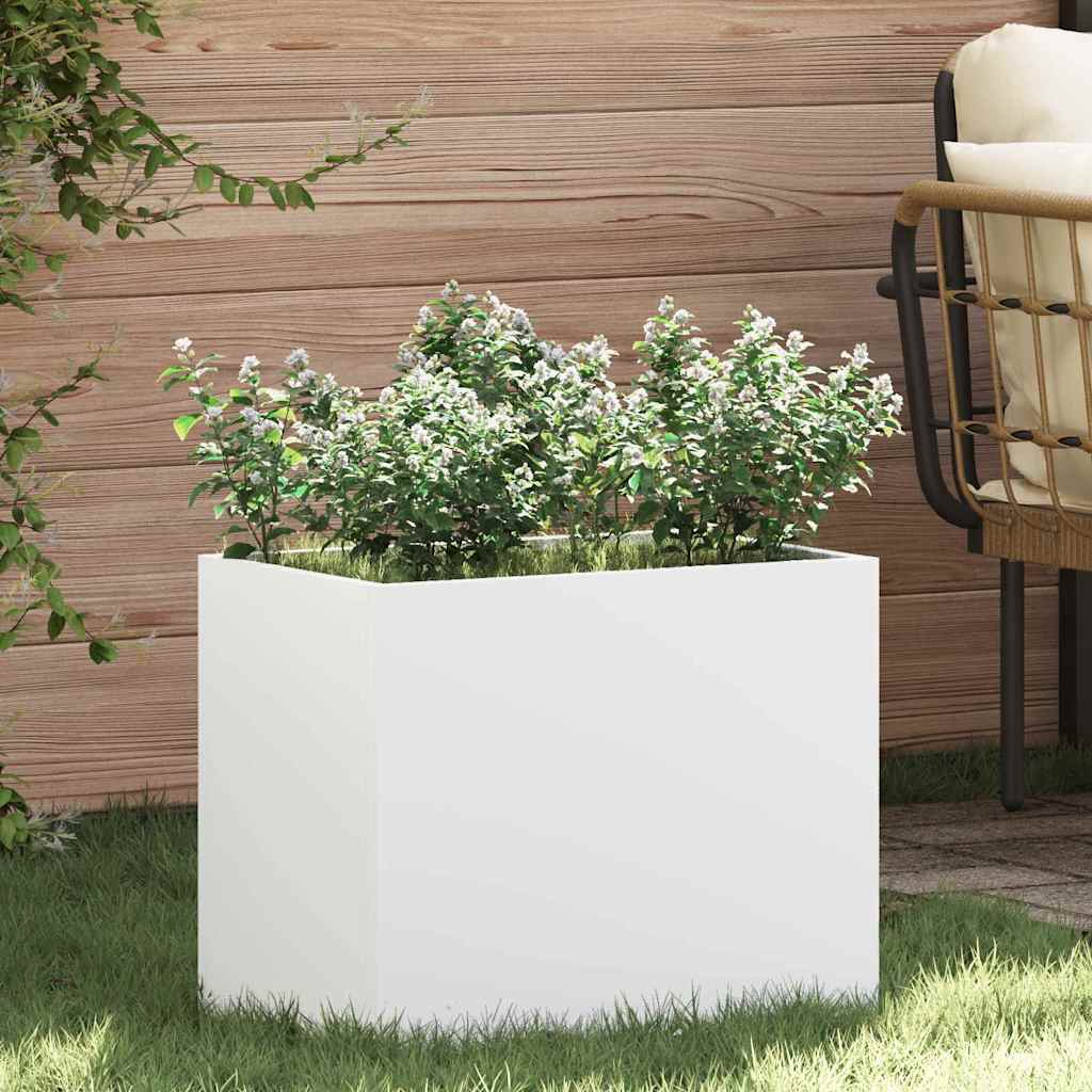 Vaso da giardino Bianco 50 x 32 x 40 cm
