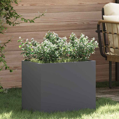 Vaso da giardino Antracite 50 x 32 x 40 cm